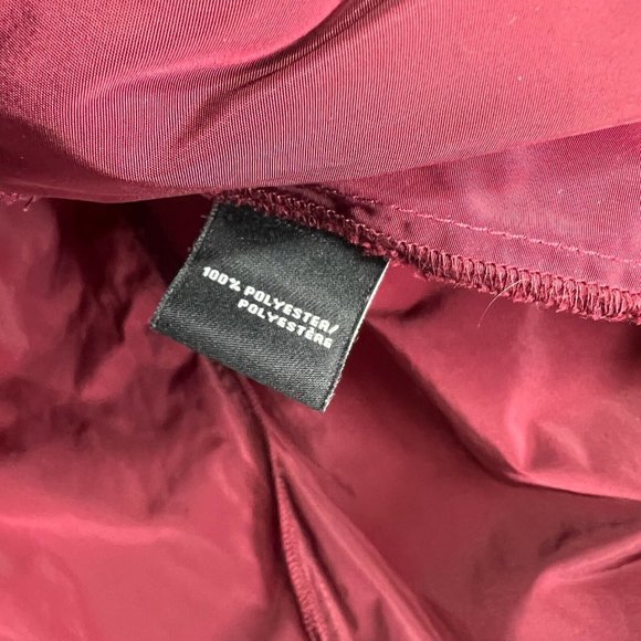 Lafayette 148 New York Top Burgundy Button Down Long Sleeve Pleated - Picture 6 of 9